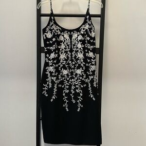 Black dress with white flowers, Little Black Dress Size 6